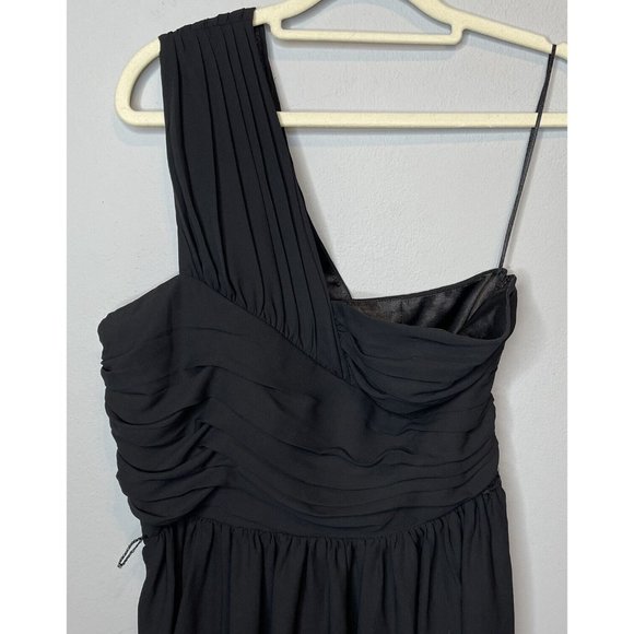 Express Dress Size 6 Black One Shoulder Short New Wedding Prom Formal Homecoming - Picture 3 of 6